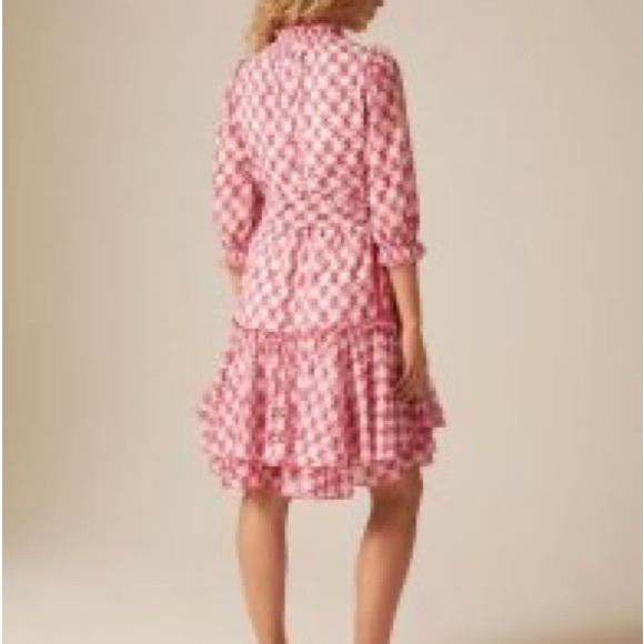Me+Em pink brocade belted tiered dress. U.K. 16 worn once like new - Picture 15 of 16